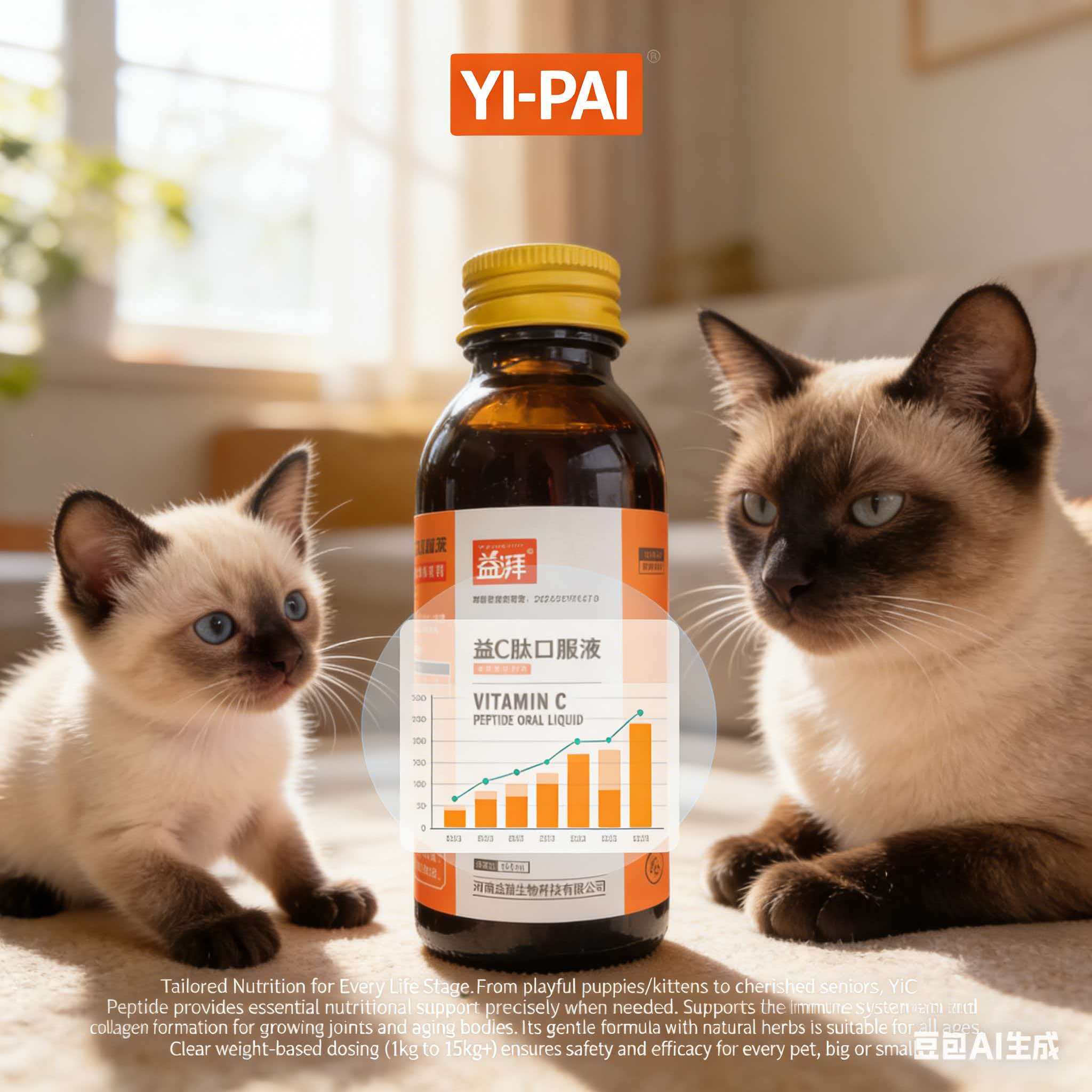 Highly Palatable Pet Vitamin C Oral Drops