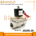 2S250-25 Válvula solenoide eléctrica de acero inoxidable de 1 &#39;&#39; 220VAC