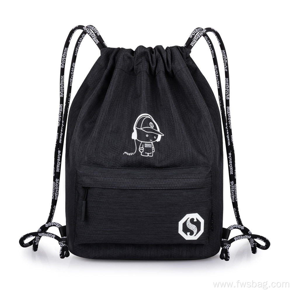 Custom Wholesale Luminous Printed Drawstring Backpack