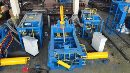 Auto Waste Automobile Shell Horizontal Metal Scrap Baler