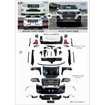 PRADO Rangers 2011-2017 Actualización 2022 Kit de carrocería para accesorios 4x4