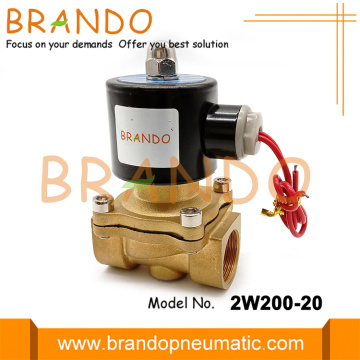 2W200-20 3/4'' NC Diaphragm Brass Water Solenoid Valve