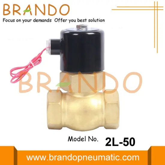 2L-50 2'' Steam Hot Water Brass Solenoid Valve