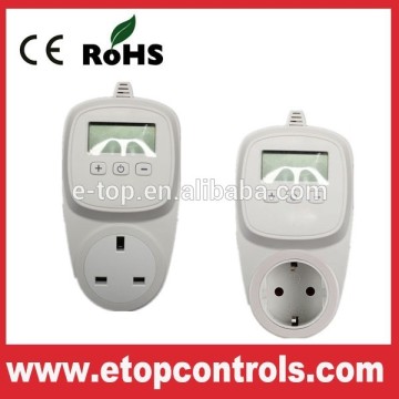 Plug in digital thermostat control for heating system