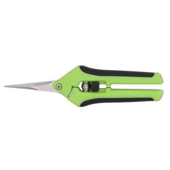 Stainless Steel Green Plant Cutter: Home Garden Scissors with PP TPR Handle