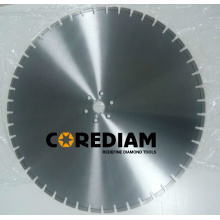 Laser welded diamond reinforced concrete wall saw blade