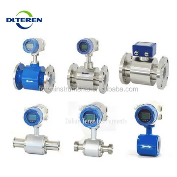 Teren Magnetic Juice Liquid Sugar Sanitary Flow Meter 0.5% Accuracy Stainless Steel