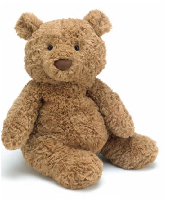 Animal de peluche de oso de peluche marrón