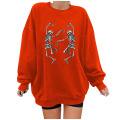 Frauen Halloween Sweatshirts tanzt Skeletthemden