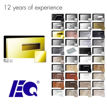 Stainless Steel High Gloss SS Kitchen Golden Cabinet Door