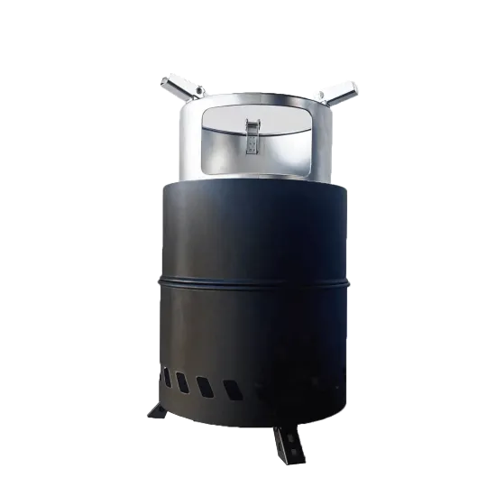 Portable Stainless Steel BBQ Grill, Outdoor Camping Fire Pit & Mini Fireplace
