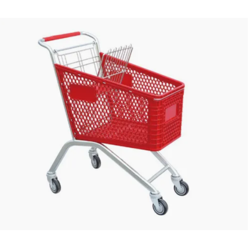 American Plastic Basket Supermarket Shopping Cart