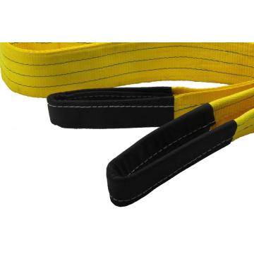 Yellow Color 3T Breaking Strength Polyester Lifting Eye Sling