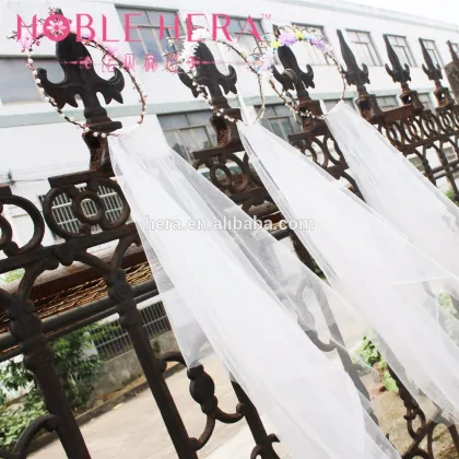 Romantic Wedding Elegant Fascinator Bridal Veil Headwear Boho Wreath