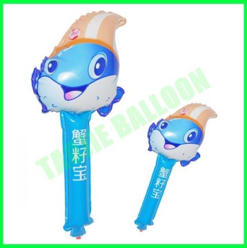 Customized shape balloon stick for advertising