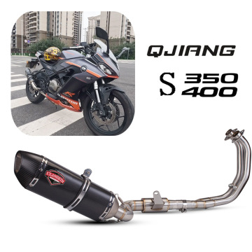 QJMOTO S350 S400 Motorcycle Muffler Exhaust Slip-On