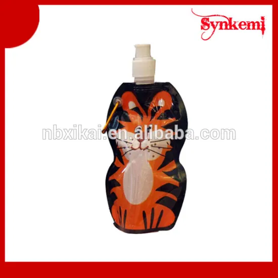 Portable folding drinking water bottle