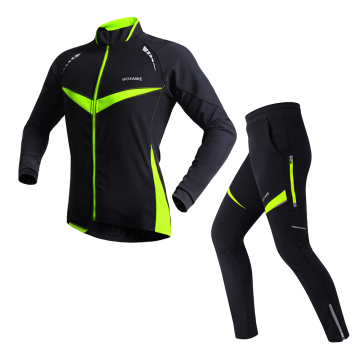 WOSAWE Autumn Winter Cycling Clothing Set for Men and Women