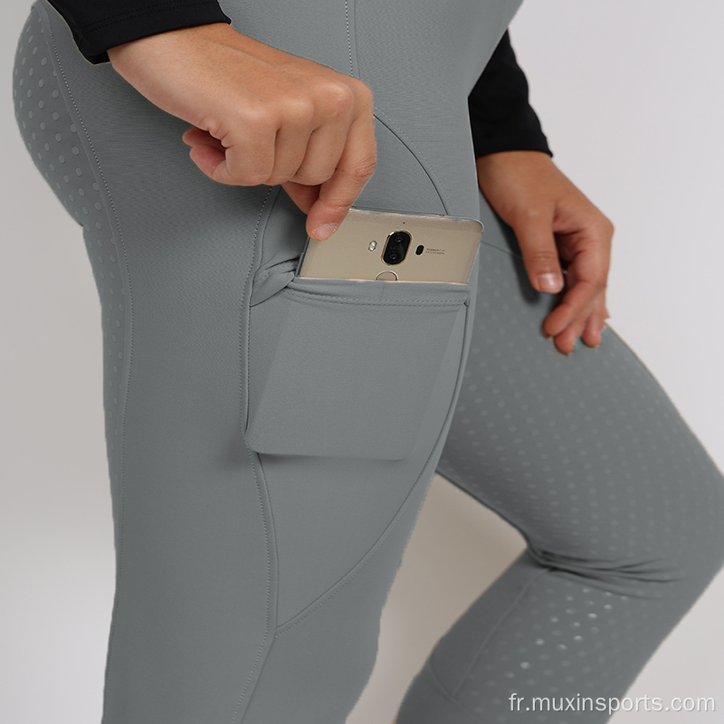 Breeches équestres gris en gros pour les femmes en été