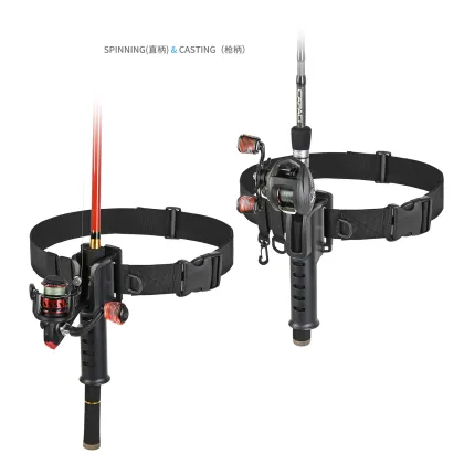 Portable Adjustable Waistline Fishing Rod Holder Bracket