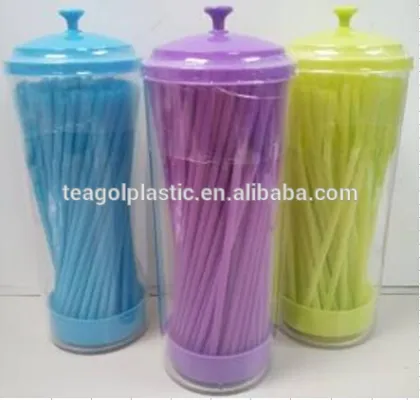 Plastic straw dispenser with 100pcs straws,straw holder with 100pcs straws #TG20080