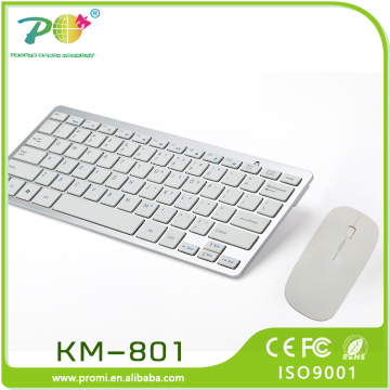 POM Top sale mini wireless keyboard and mouse combo KM-801