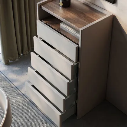 North American Style Modern Walnut Solid Wood 3-Drawer Sideboard Cabinet
