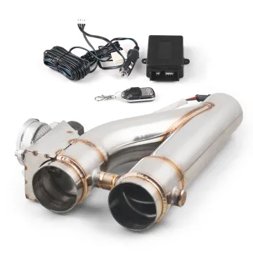 High Sealing 2.5" & 3" Electric Exhaust Cutout Kit: Y Pipe Exhaust Control Valve with Dual Valve System, Remote Control Function