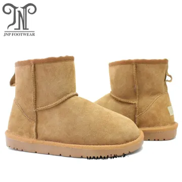 Classic leather warm australia winter sheepskin fur boots