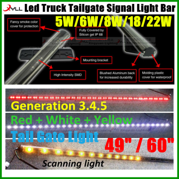 49 inch led truck tailgate light bar for car / truck/ pickup trucks. suv offroad led tail light bar signal light