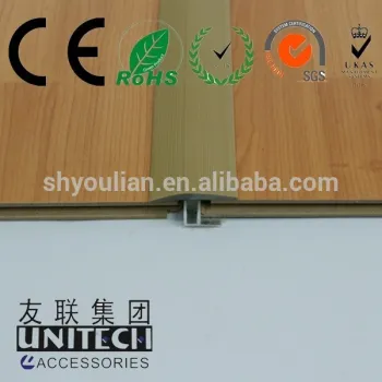 Wood Floor Aluminum Based PVC T Molding Strip