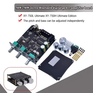 XY-T50H 2x50W TPA3116D2 Subwoofer Amplifier Board - Stereo AUX USB High Power Audio AMP