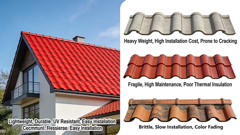 ASA Synthetic Resin Tiles for House