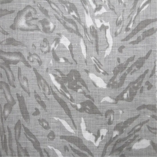 Simple style printed linen plain fabric