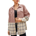 Women's Plaid Shirts Jacket Coats