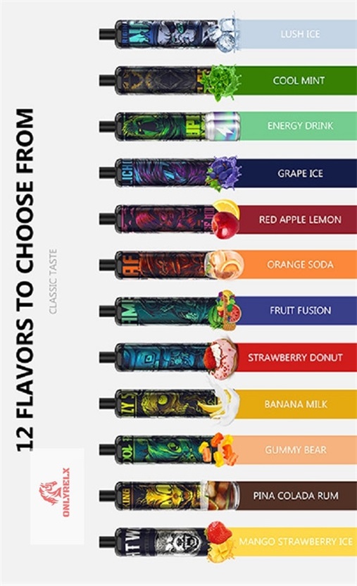 Vaporizador desechable E Energía de cigarrillo 5000 OnlyRelx