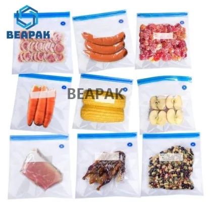 Eco-friendly TAILI 10PACK Storage Organizer Embossed Zip Lock Vacuum Bags