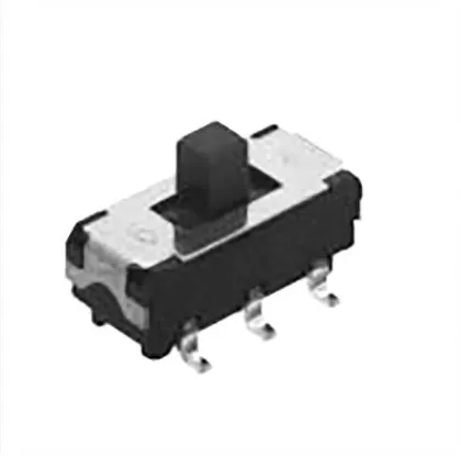 SSSS213202 Vertical 1-Pole 2-Position Reflow SMD Slide Switches - 2mm Travel, Cut Tape