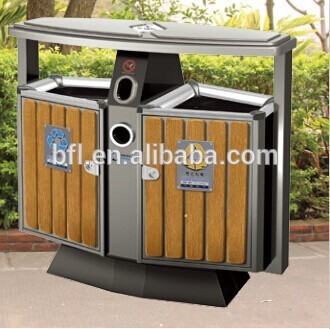 Wood-plastic Composite Wpc Outdoor Garbage Bin, Trash Can, High Quality ...