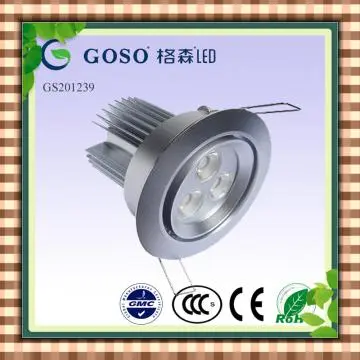 Aluminum 3w ceilight spot light GS201239
