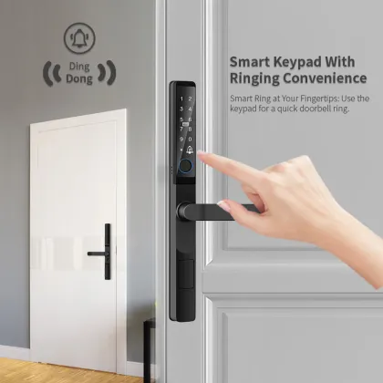 Tuya Aluminum Sliding Door IP68 Waterproof Smart Lock