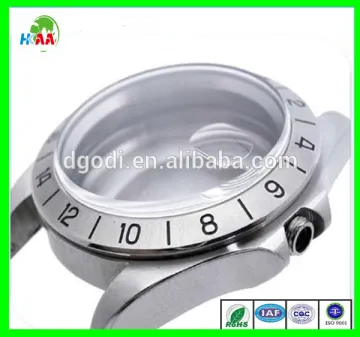 Hot sale multi colors black durable strong aluminum waterproof stainless steel back watch case 316l case eta movement milling