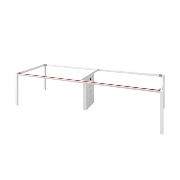 White Metal Table Base: Steel Cast Iron Frame for Office Conference Furniture