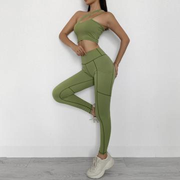 Fitness Leggings And Bra Set women