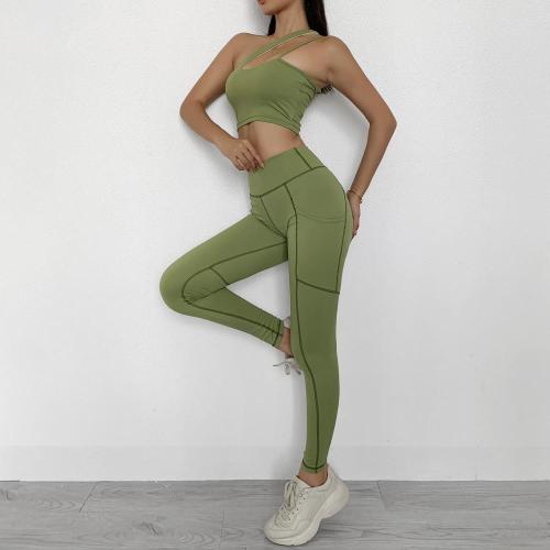 Conjunto de leggings e sutiã fitness para mulheres