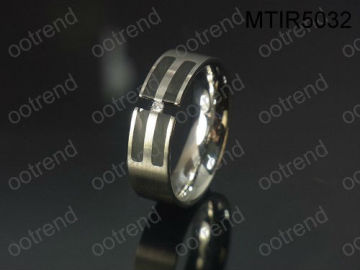 Free allergies Single zircon black enemal dripping titanium ring of timeless fashion ,ti ring of 2013