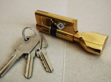 Mortise -låscylinder med knopp