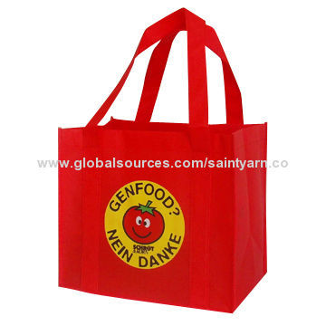 Promotional Shopping Bag with Silkscreen Printing, Various Colors are Available, Made of 80gsm PPSB
