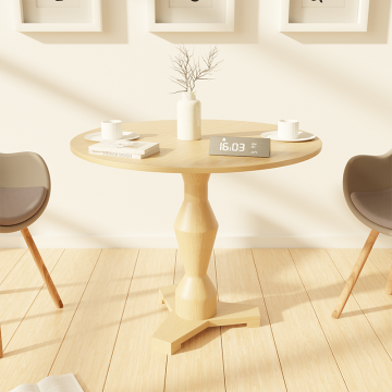 Mrs. Woods: Professional Manufacturer of High-Quality Solid Wooden Hand-Crafted Banquet Round Dining Table Sets for 6