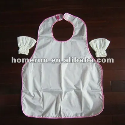 Water proof Kitchen apron with short sleeves.